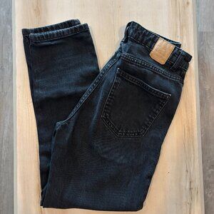 Zara High Waist Straight Leg Jeans Size 4 Black